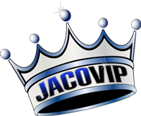 Jaco VIP crown logo with link to home page
