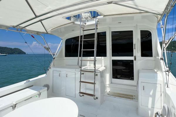 ladder leading up to bridge