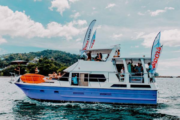 Most popular party boat rental in costa rica