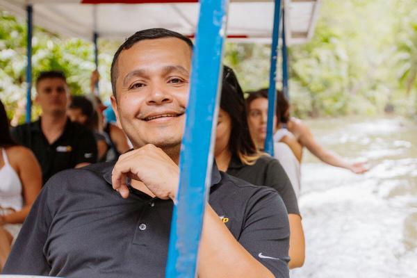 man on boat during tour