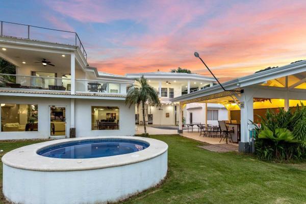 Casa Blanca at sunset on Jaco Beach in Costa Rica