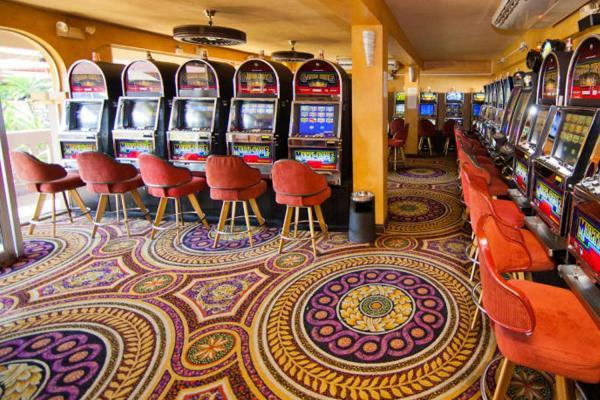 Slot machines at the Cocal Casino in Jaco Costa Rica