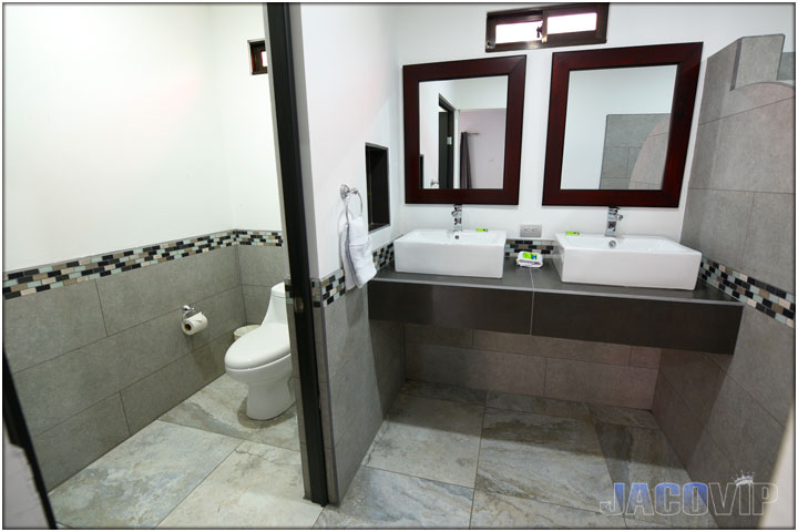 New bathroom with modern tile work