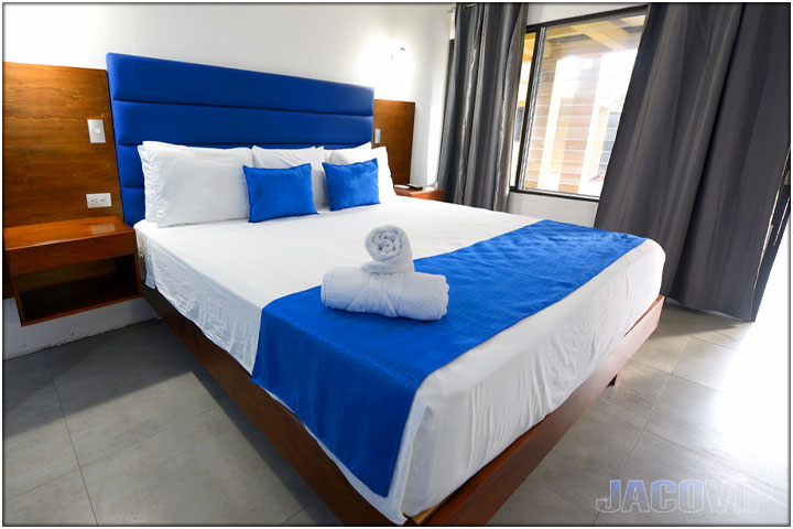 View of window and king size bed
