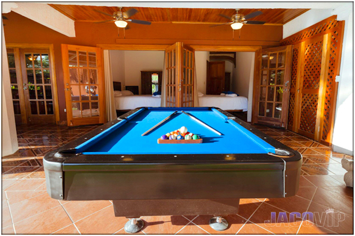 Full size pool table for recreation