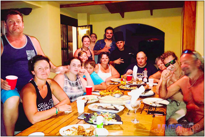 Family dinner at Casa Cortes