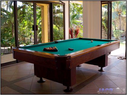 Master Living Area with Pool Table