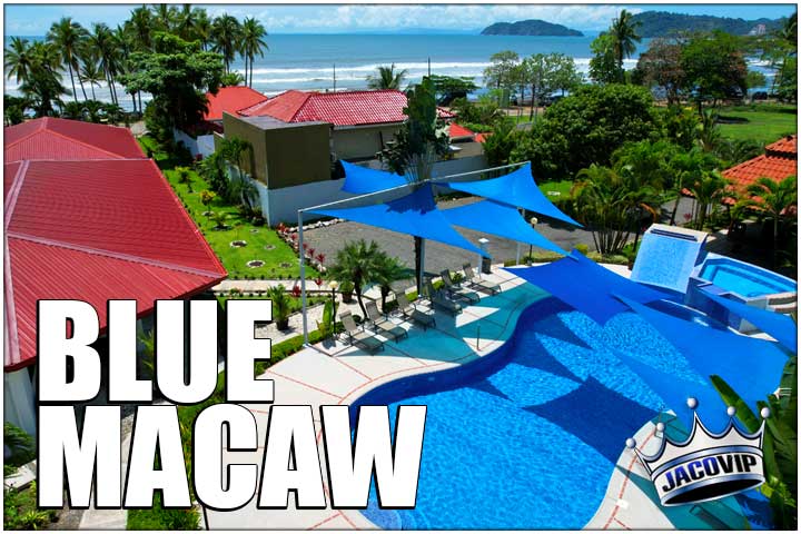 Blue Macaw beachfront vacation rental facility in Jaco Costa Rica