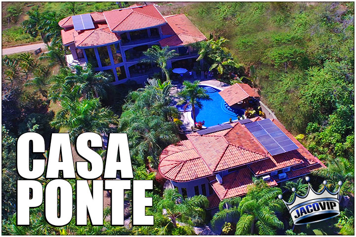 Drone photo of Casa Ponte in Jaco