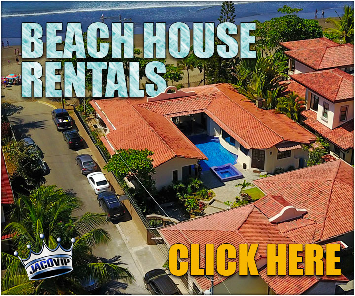 Aerial view of Casa Ponte Beach House in Jaco Costa Rica