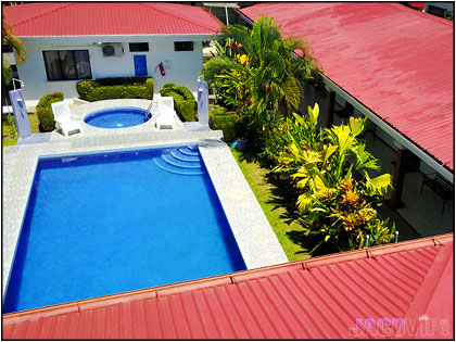 Aerial view of pool