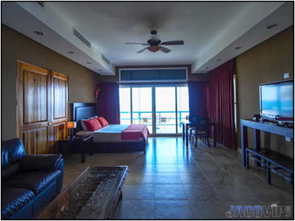 Large bedroom with ocean views