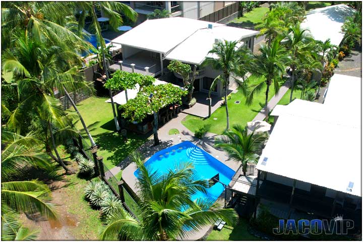 Pool with view of Jaco Beach and ocean