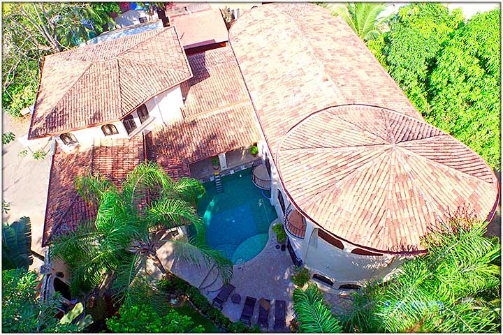 Overhead view of South Beach Villa Antigua