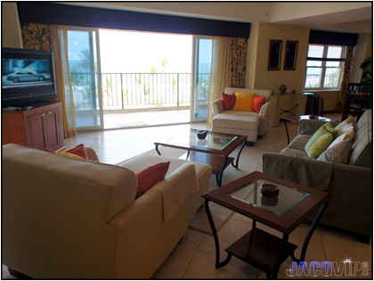 Living Room at Vista Mar condo in Jaco