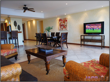 Big living area and TV