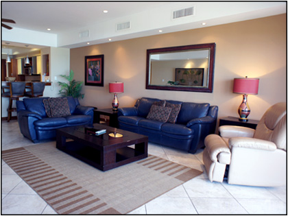 Living Room at Vista Mar condo  in Jaco Costa Rica