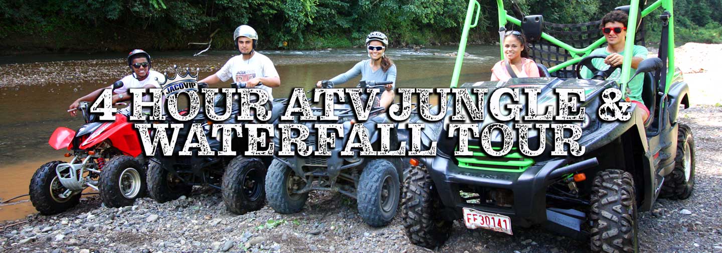 Jungle and waterfall tour on ATV near jaco costa rica