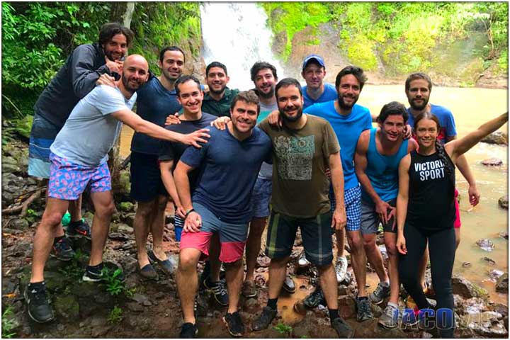 Gamalotillo waterfall ATV tour group with concierge