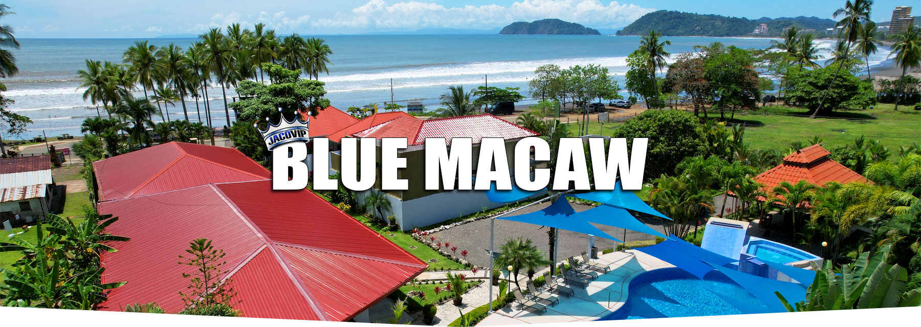 View of Blue Macaw vacation villas in Jaco Costa Rica