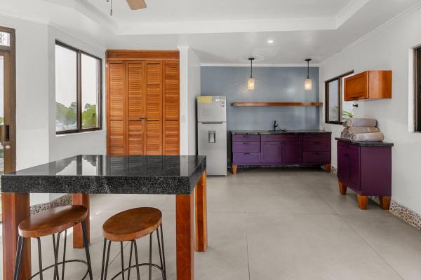 simple kitchen in duplex unit 2