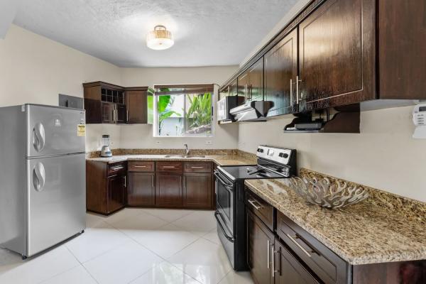 kitchen with granite top