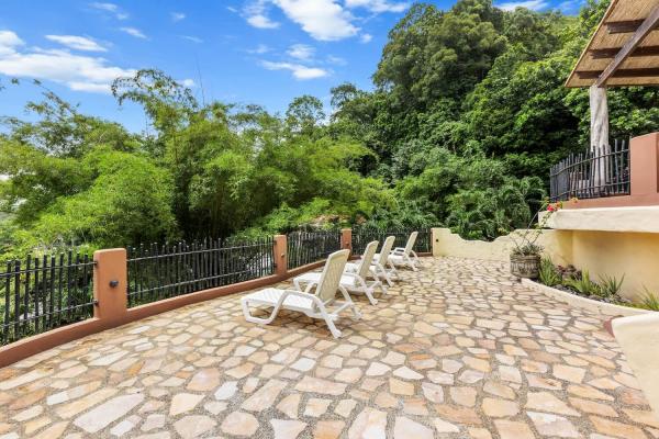 large sun deck on the roof