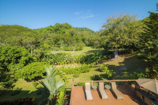 View of the sunbathing terrace at Oasis House