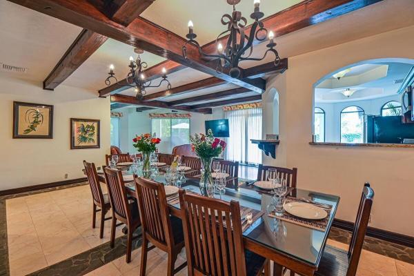 View of the dining area at Casa Patron