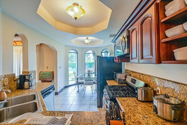 View of the kitchen area