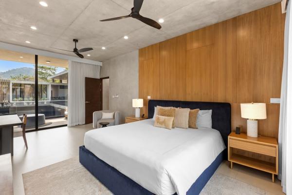 Bedroom 1 with 1 King Bed Aquarius Villa Sirena Jaco Beach