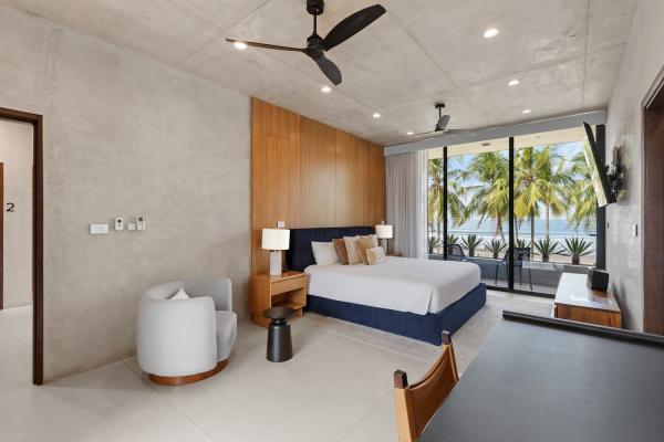 Bedroom 1 with 1 King Bed Aquarius Villa Sirena Jaco Beach