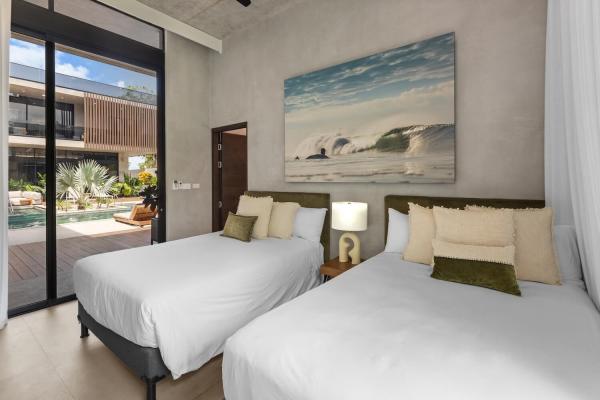 Bedroom 6 with 2 Double Beds Aquarius Villa Sirena Jaco Beach