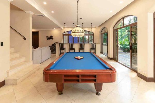 View of a pool table at Casa Zafiro in Los Suenos