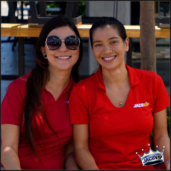 Two Jaco VIP concierge girls at Jaco Walk