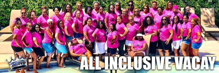 All inclusive vacation package with large group of women at Rancho de Sueños
