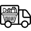 Truck with delivery items