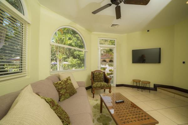 View of an auxiliary living room in Harmon House