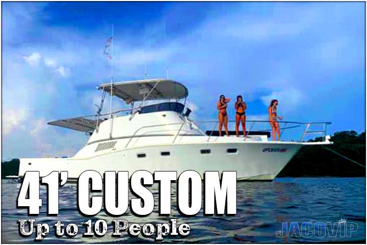 Private party boat rental charter in Jaco Costa Rica