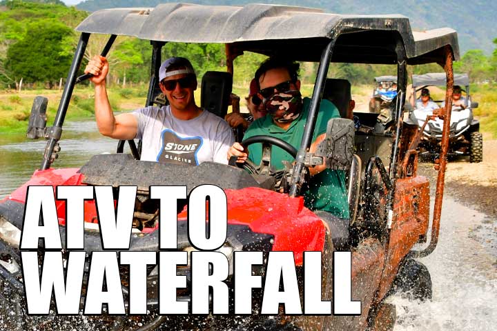 Jaco ATV tour to a waterfall