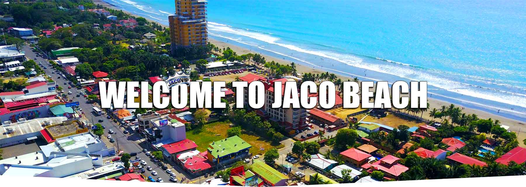Aerial view of Jaco Beach in Costa Rica