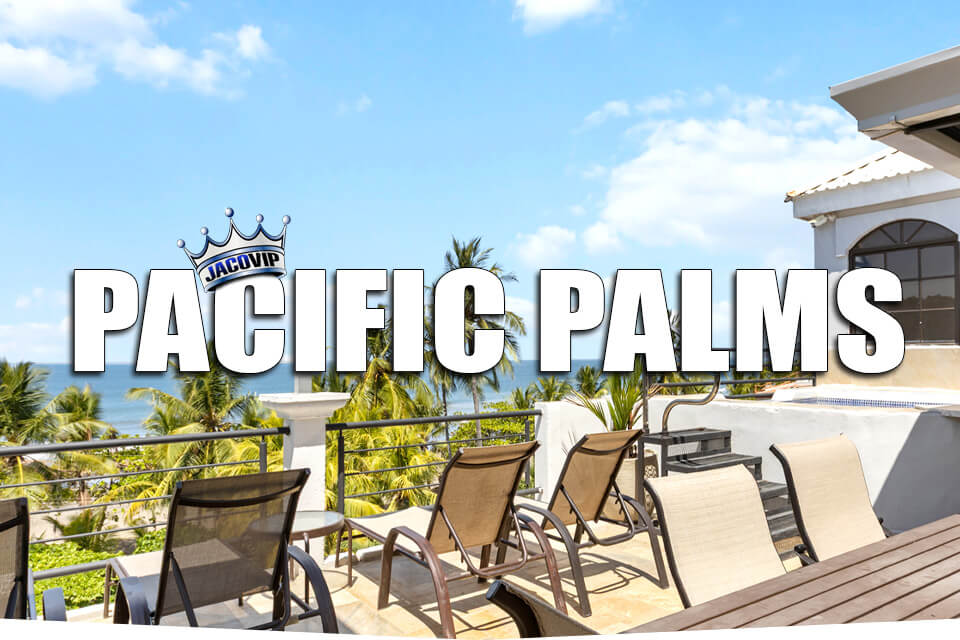 Pacific Palms vacation rental villa rooftop view of Jaco Beach