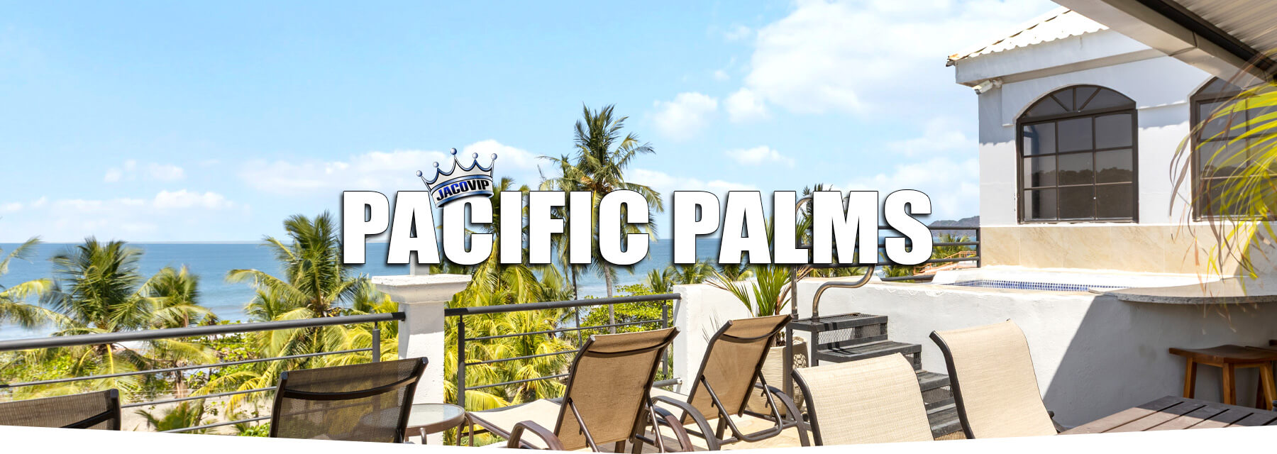 Pacific Palms vacation rental villa rooftop view of Jaco Beach