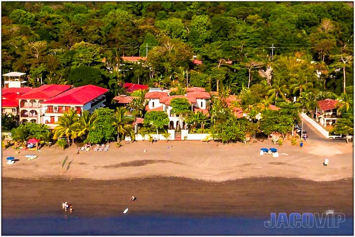 Drone photo of Palacio del Mar Villa Montine in Jaco Beach Costa Rica