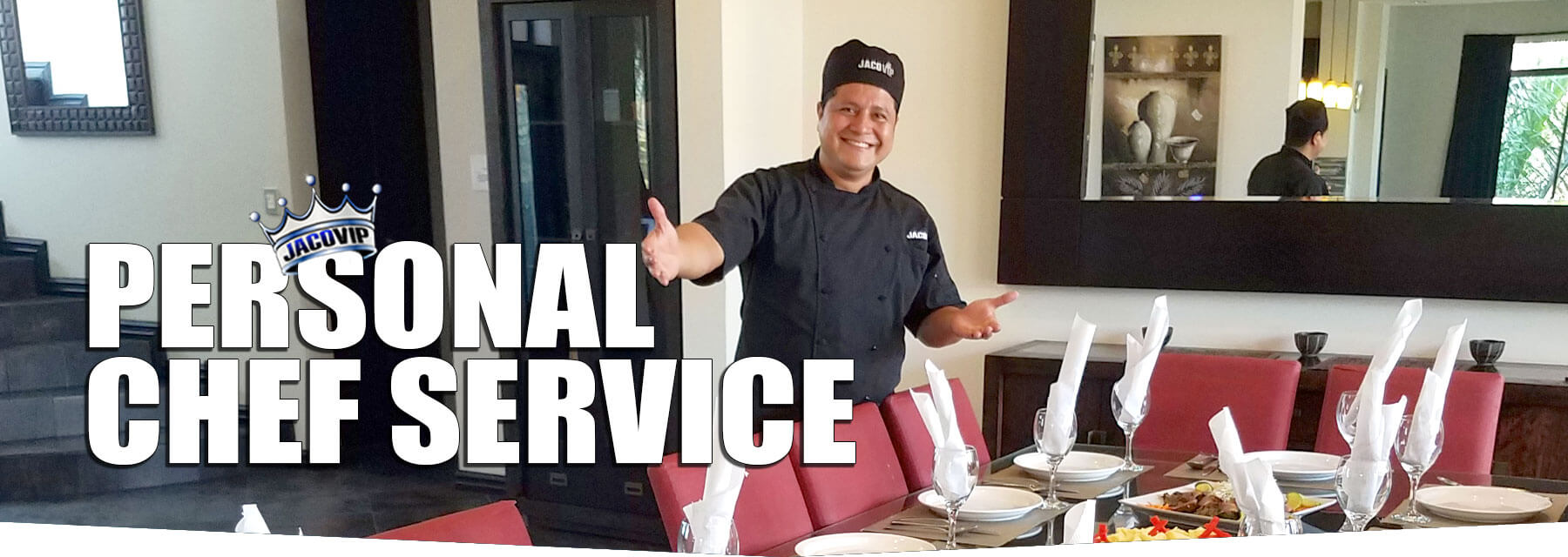 Private Chef preparing gourmet meals in Costa Rica vacation rental villa