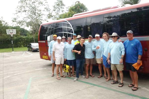 Private 25-passenger bus and driver included at Rancho de Suenos Jaco