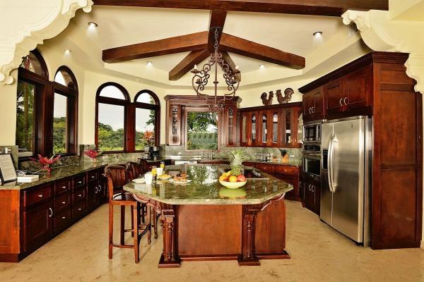 Open concept kitchen at Casa Solara with modern appliances and spacious layout