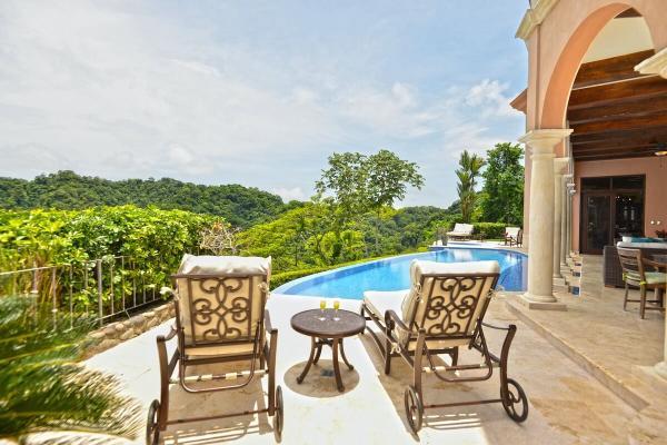 View of one of the sunbathing areas