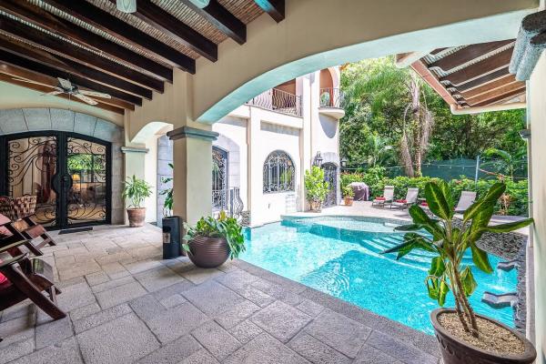 covered terrace at villa antigua in jaco costa rica