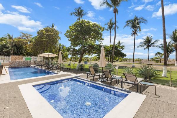 two beachfront swimming pools at the palms in jaco costa rica